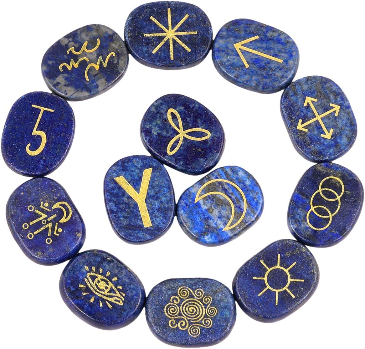 Amazon.com: Rockcloud Healing Crystal Lapis Lazuli Gypsy Symbol Witches ...