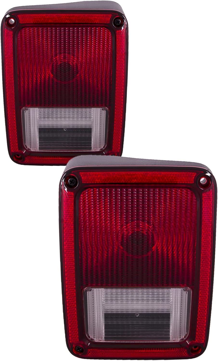 HEADLIGHTSDEPOT - Tail Lights Set For 2007-2018 Jeep Wrangler JK - Left Driver Right Passenger