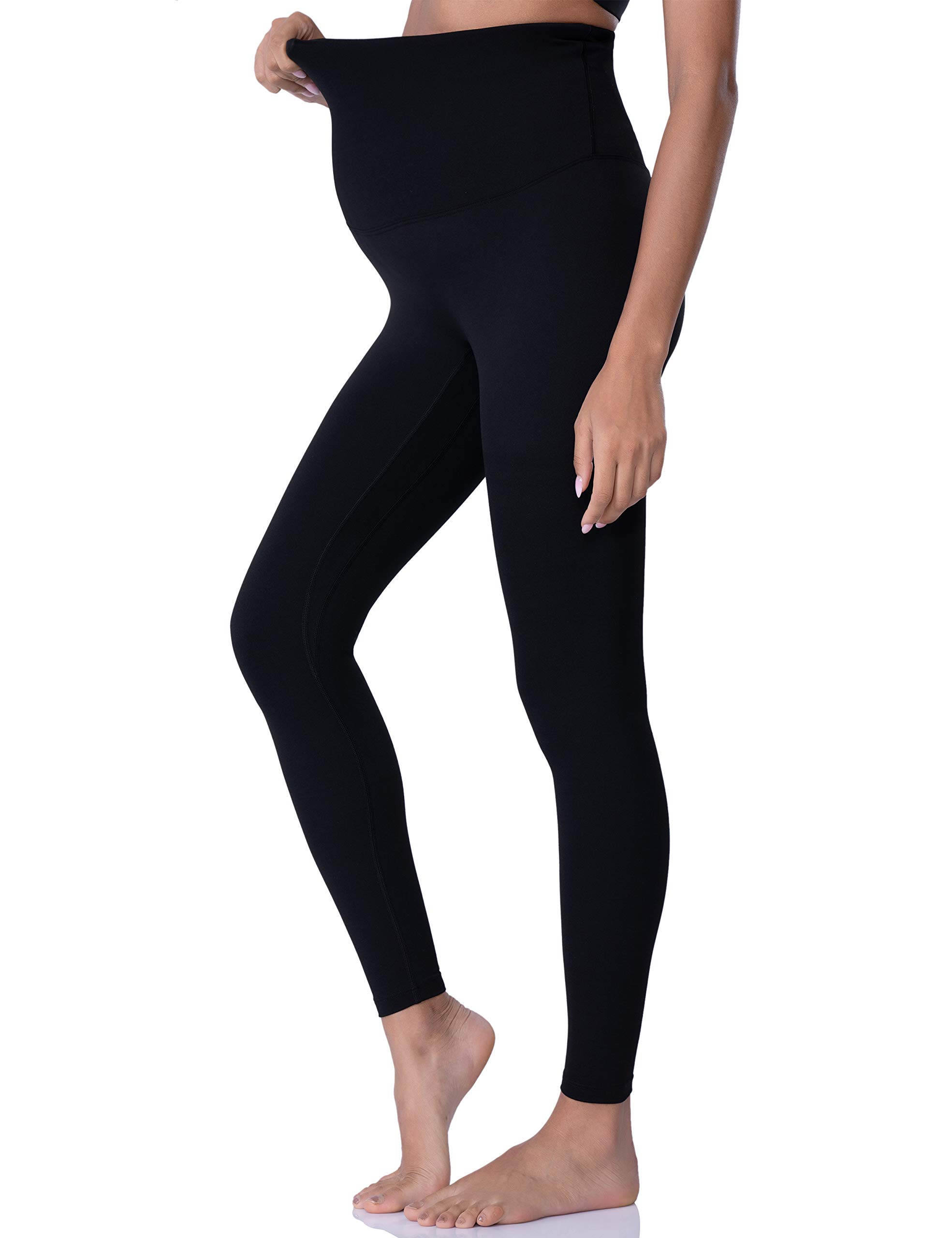 POSHDIVAH Damen Umstandsleggings über dem Bauch Schwangerschaft Yoga Hose Active Wear Workout Leggings