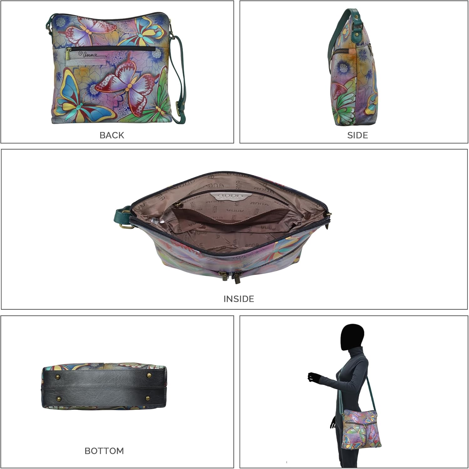 Anna by Anuschka Slim Shoulder Organizer