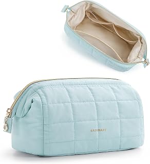 BAGSMART 化粧ポーチ 大容量 メイクポーチ 化粧品収納 トラベル コスメポーチ 持ち運び 多機能 可愛い 化粧ブラシ 大きめ 収納袋 旅行用品メイク収納バッグ 旅行 出張