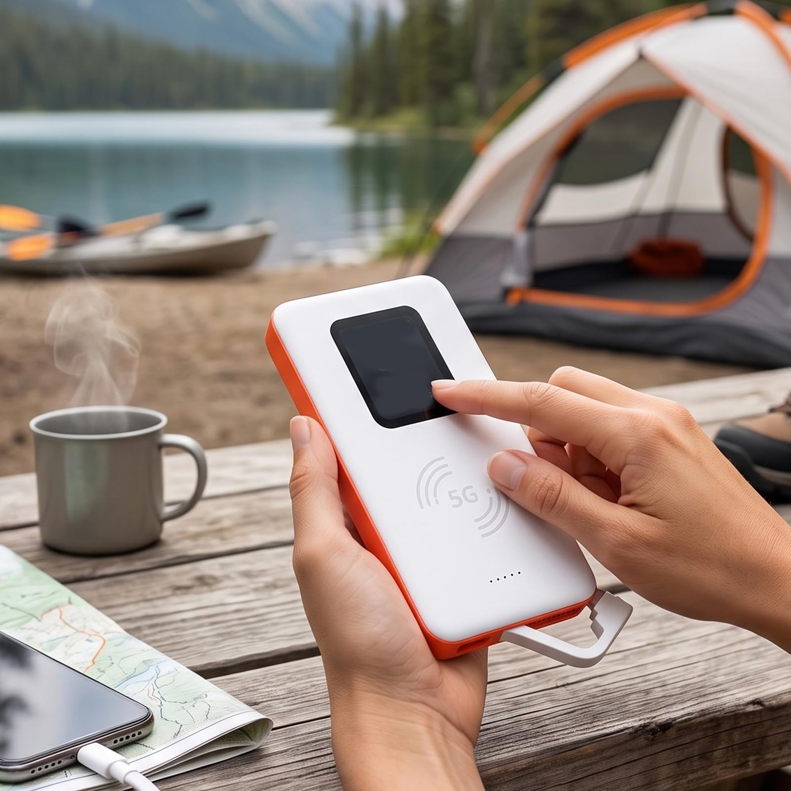 Zunate Router Hotspot Mobile 5G con Scheda SIM e Touchscreen
