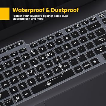 2PCS Keyboard Cover Skin for ASUS TUF Gaming F16(2025) Gaming Laptop 16 | FX608 Series FX608JHR FX608JPR FX608LP / A16 FA608UP FA608UM,TUF Gaming A18 FA808 FA808UP(Not Fit F16 FX607/A16 FA607 Series)