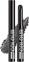 Long Lasting Waterproof Eyeshadow Pencil, Black Glitter Eye Shadow Stick, Smooth Texture Eyeshadow, Cream, Hight Pigmented Easy to Use, Women's Eye-17