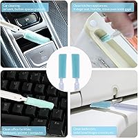 Vista 3 de Juego de cepillos de limpieza pequeños para el hogar, barra de limpieza para detalles de ventilación de automóvil, herramienta de limpieza de huecos