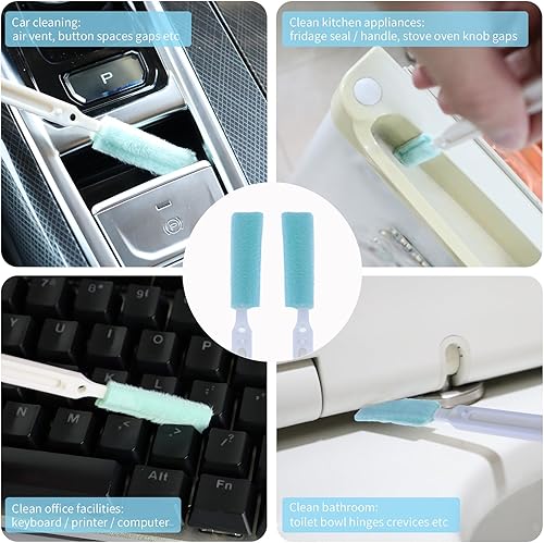 Miniatura 3 de Juego de cepillos de limpieza pequeños para el hogar, barra de limpieza para detalles de ventilación de automóvil, herramienta de limpieza de huecos