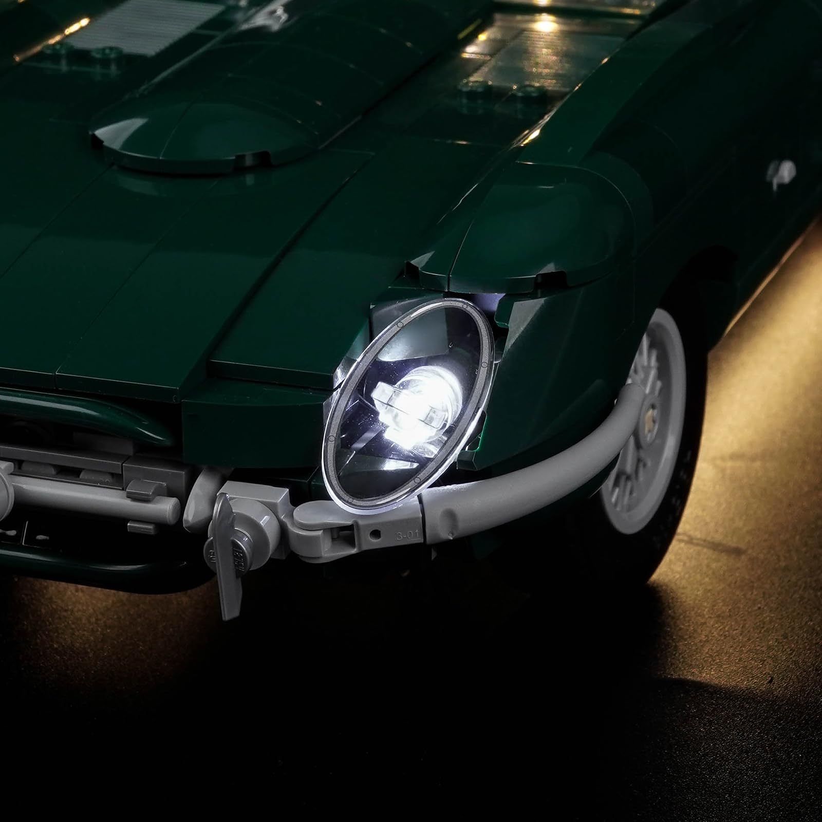 BrickBling Fernbedienung Licht-Kit Kompatibel mit Lego 11381 Jaguar E-Type