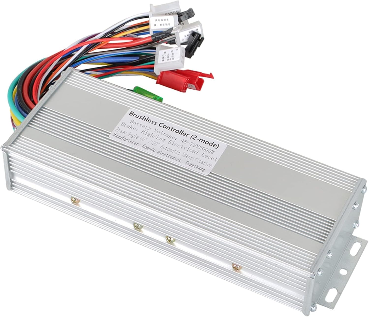 Silscvtt Brushless Motor Speed Controller 48-72V 2000W Scooter Controller DC Replacement for E-Bike Scooter Square Wave Controller