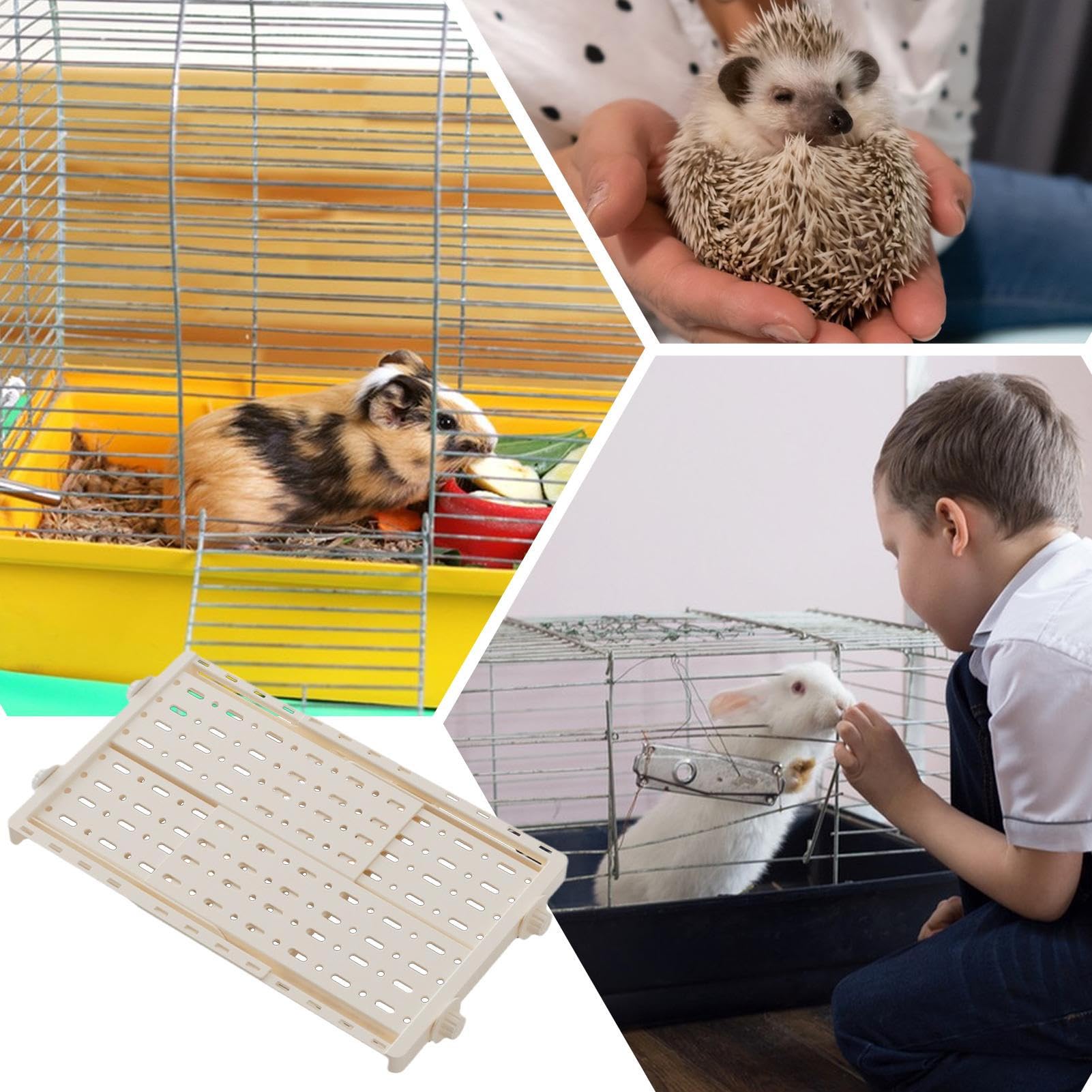 Hamster Habitat Casette Retrattili Per Conigli Con Decorazione | per Gabbie Animali Domestici Ampliati per Sdraiarsi, Alzarsi e Riposare - Ideali per Gerbilli, Furetti e Scoiattoli in Casa