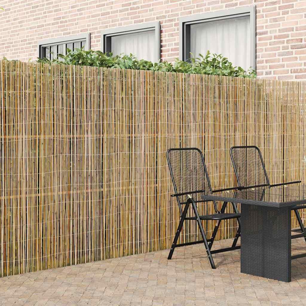 Ogrodzenie bambusowe, naturalne, 500 x 180 cm, bambusowe, ochrona przed wzrokiem, płot ogrodowy, rolowany, odporny na warunki atmosferyczne, rustykalne ogrodzenie na taras i działkę, ochrona