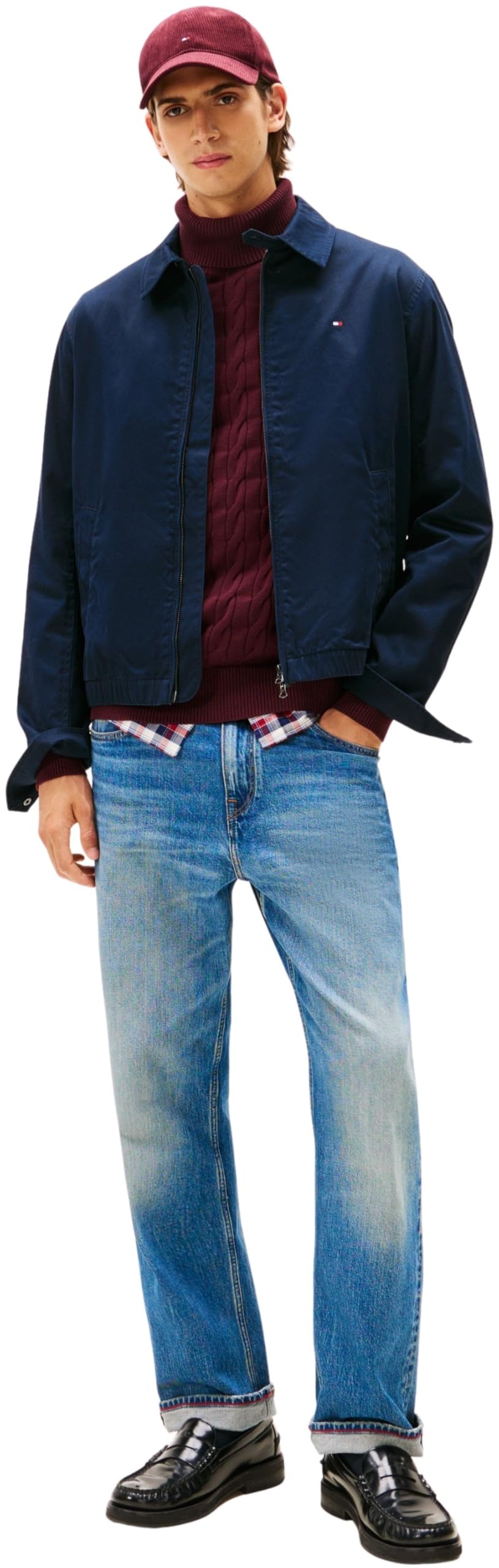 Tommy Hilfiger Cazadora de entretiempo Hombre Classic Ivy con cremallera