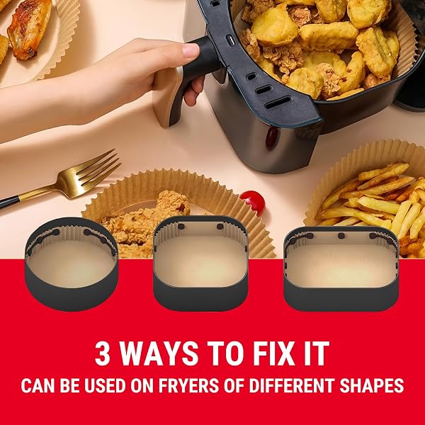 [6 Stück] Silikon Magnete für Airfryer Backpapier - Airfryer Magnete für Backpapier Verhindern Backpapier von Abdeckung Lebensmitteln, Heißluftfritteuse Accessoires für Ninja,Philips,Cosori - 5