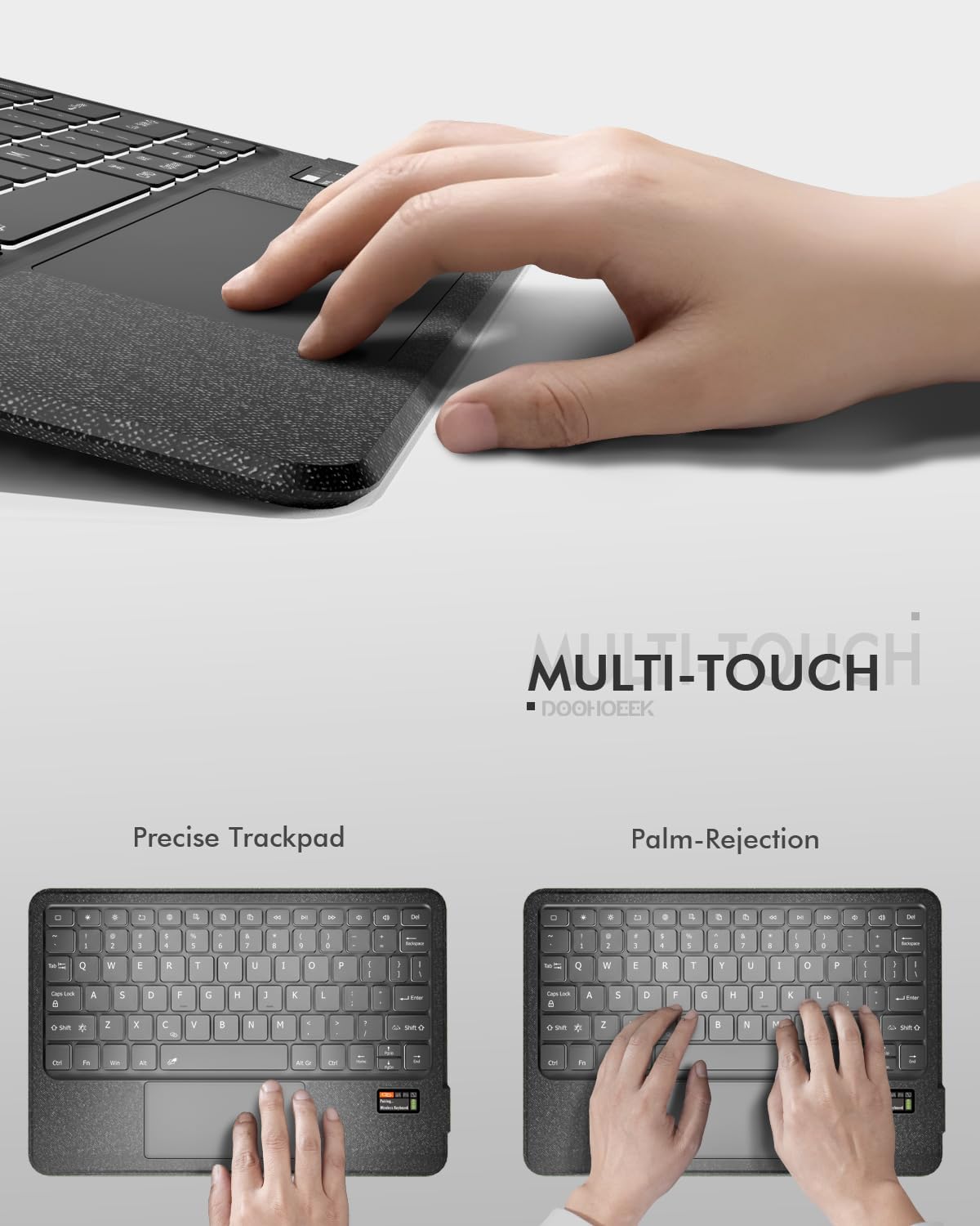 Doohoeek Keyboard Folio w/Status Screen for Samsung Galaxy Tab S11 Ultra 14.6 inch 2025, Tab S11 Ultra 14.6" Bluetooth Keyboard with Trackpad & Any-Angle Stand & Backlit, Tab S11 Ultra Keyboard Cover