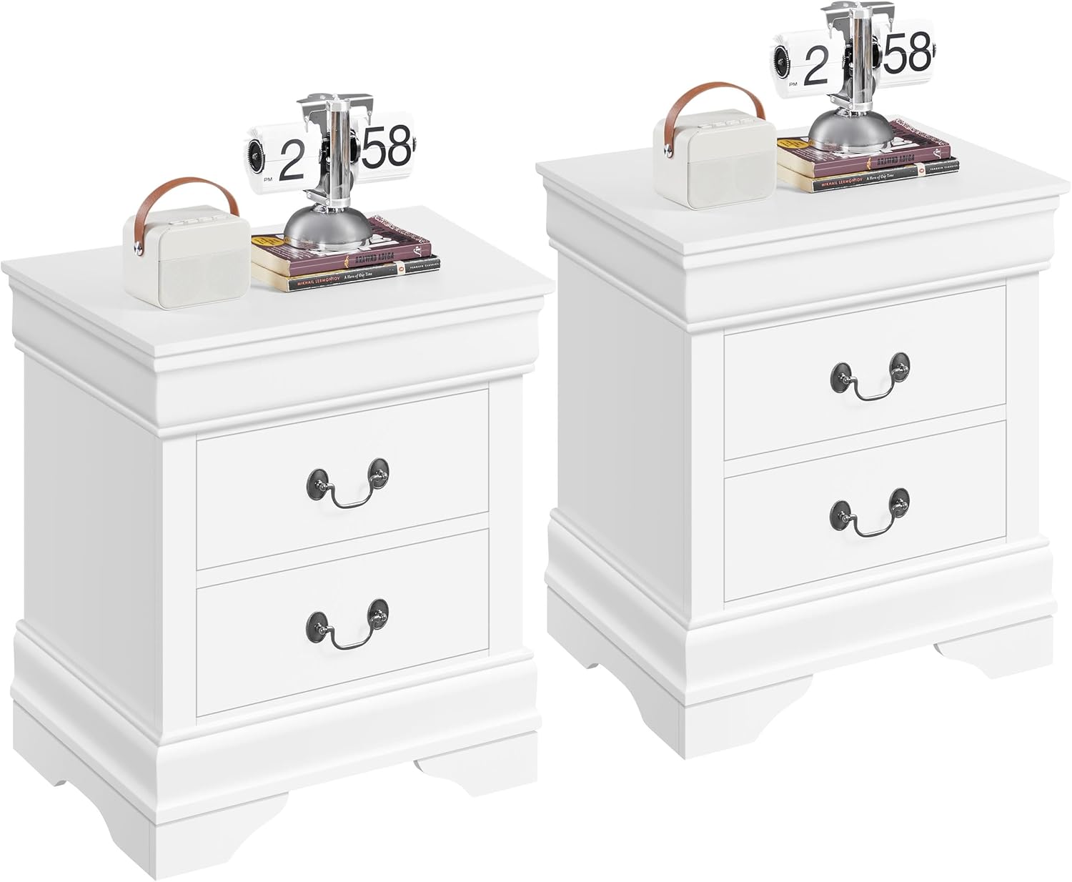 Yaheetech FullyAssembled Nightstands Set of 2, 2Drawer