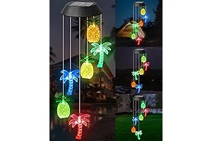 Pineapple Wind Chime Solar Lights