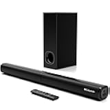Nylavee Sound Bar - 2.1ch Dolby Audio Soundbar with Subwoofer, 240W High Volume, Wall Mountable 30-inch Bluetooth Sound Bar with HDMI ARC, Optical, and AUX Connection for TV, Projector, Computer