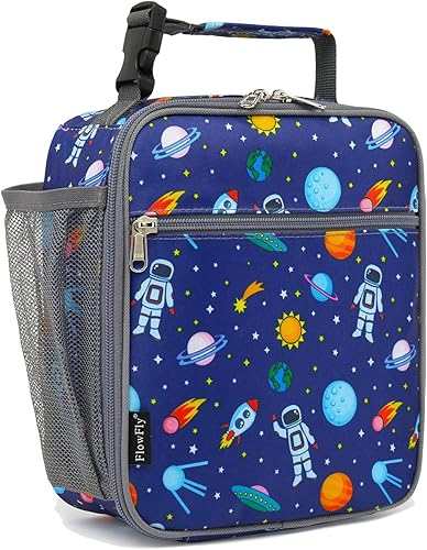 Miniatura 8 de FlowFly Lonchera para niños, bolsa suave aislada, mini hielera para el regreso a clases, kit de bolsa térmica para comidas para niñas, niños, escala