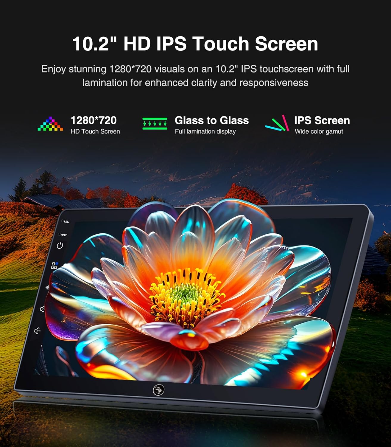 for Honda Accord 8th 2008 2009 2010 2011 2012 2013 Radio Stereo Upgrade with Carplay Android Auto GPS Navigation SWC Backup Camera Bluetooth Touchscreen Replacement (4+64G)