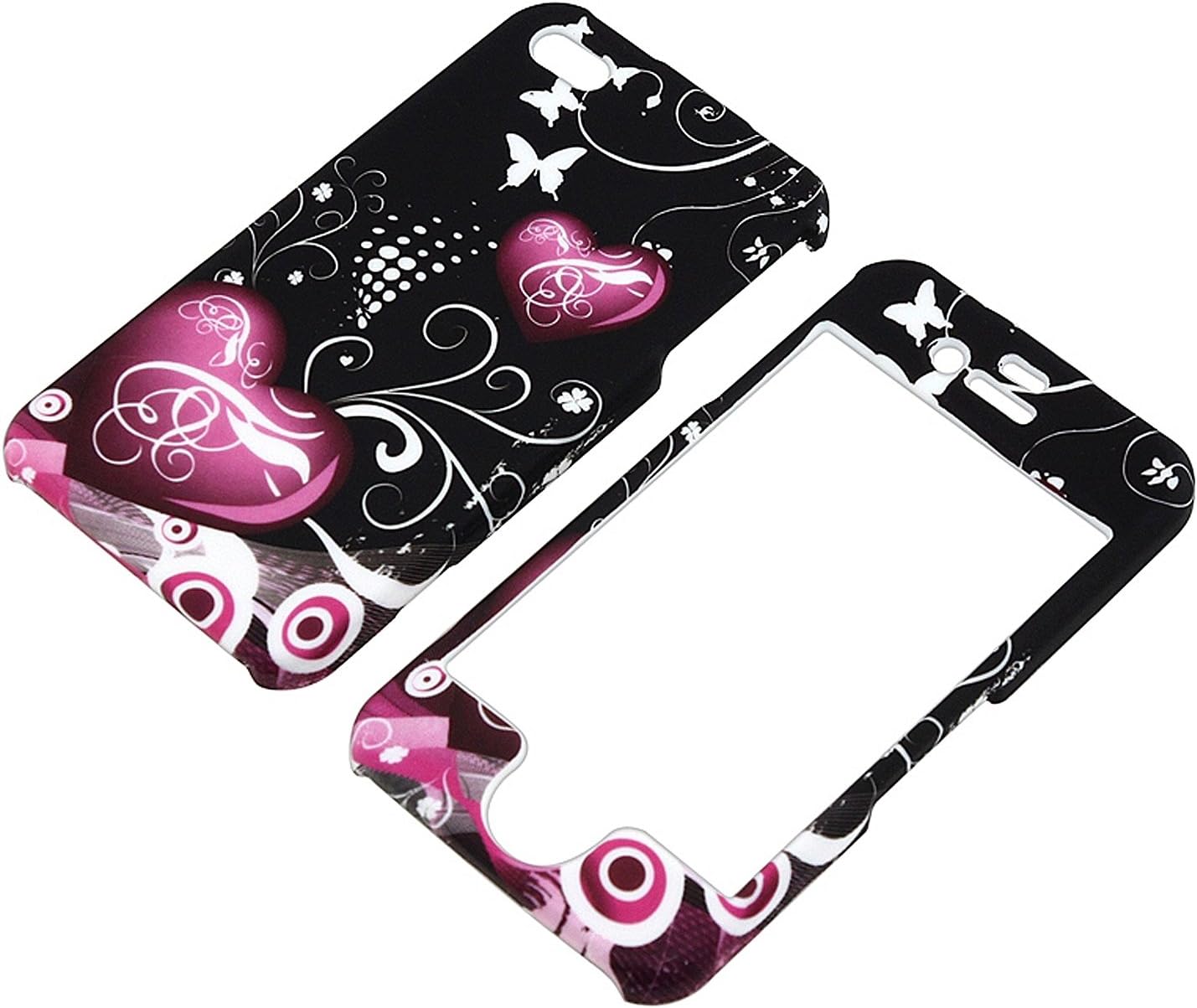 Insten Heart with Butterfly Snap-On Case for Apple iPhone 4/4S - Retail Packaging - Multi