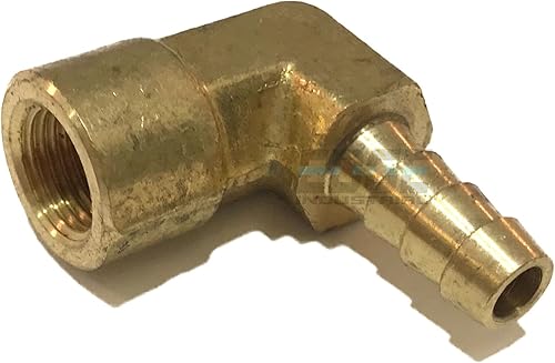 Manguera de 14" ID a 18" hembra NPT FNPT 90 grados latón codo montaje combustibleaireaguaaceitegasWOG (cantidad 01)