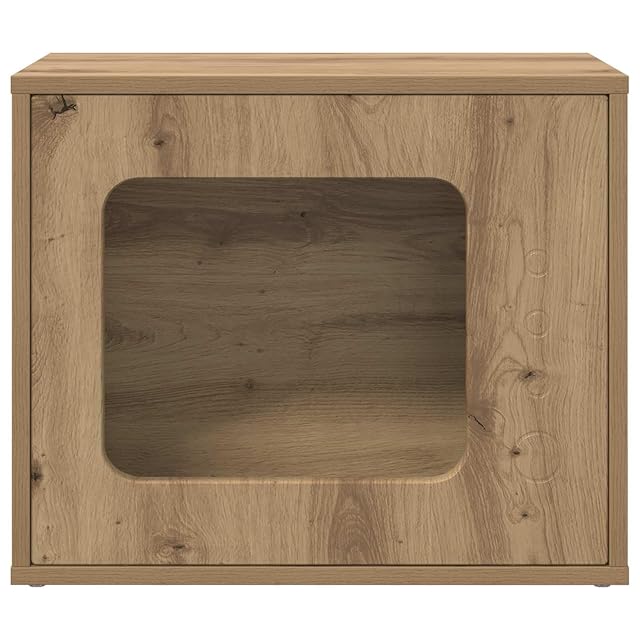 Foto 7 de 8 de vidaXL Casa para Gatos Roble Artisan 51 x 30 x 42,5 cm