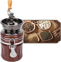 Manual Coffee Grinder, European Style Manual Coffee Bean Grinder with Adjustable Conical Hand Coffee Grinder Ceramic Burr Coffee Grinder for Espresso, Drip Coffee, French Press