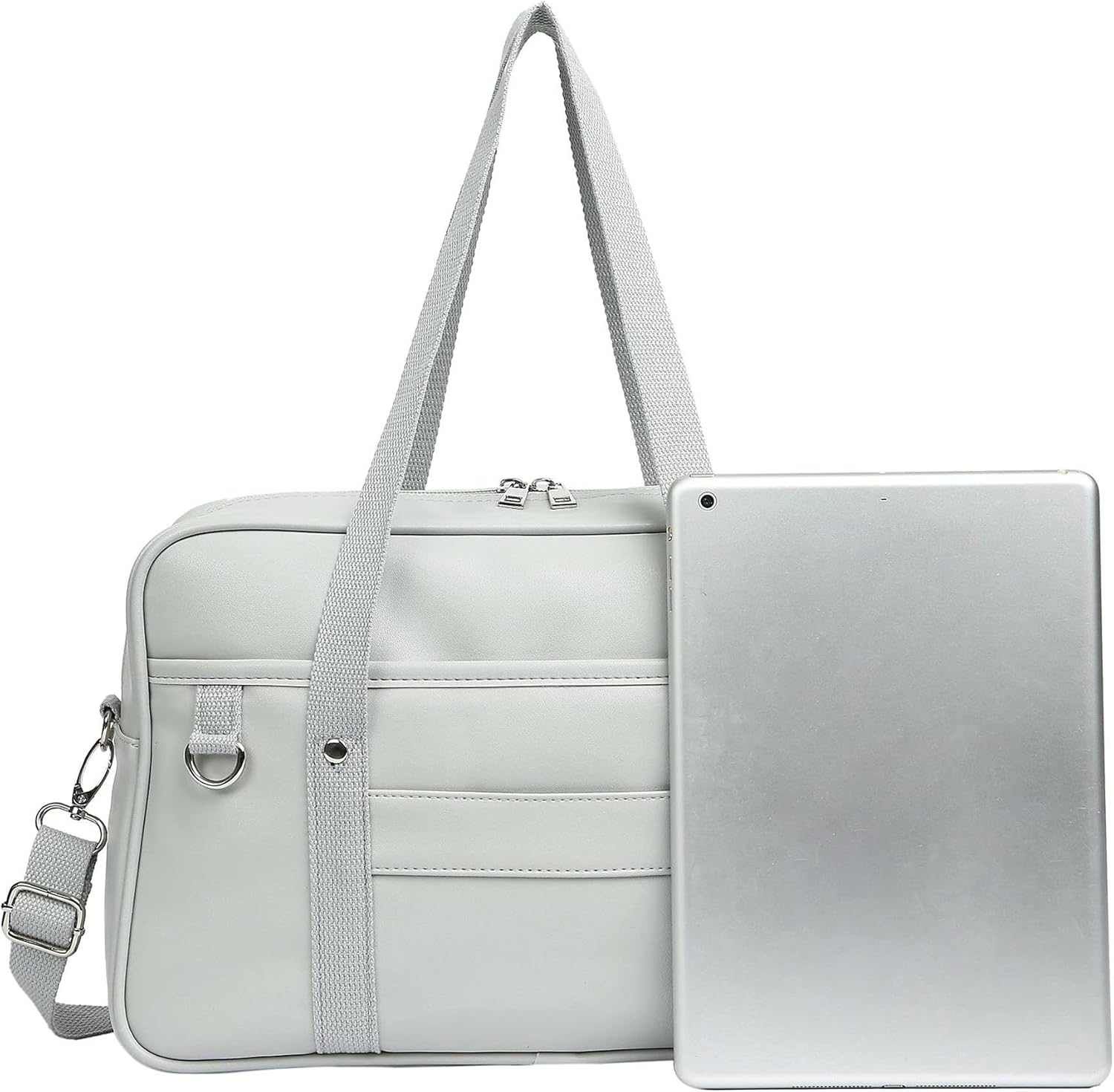 [Tsaorim] スクールバッグ 女子高生 通学バッグ トートバッグ 手提げ 肩掛け PUレザー おしゃれ かわいい 多機能 多色 シンプル 高校生 通学 通勤 旅行 学院風 JK 制服バッグ 学生バッグ A4対応 男女兼用 M