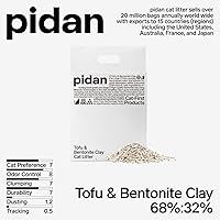 Vista 2 de pidan Mix Cat Litter,Tofu Cat Litter with Bentonite 70%:30%,Absorbent and Fast Drying,Flushable Tofu Litter,Selected Quality Pea Dregs,5-Fold Water