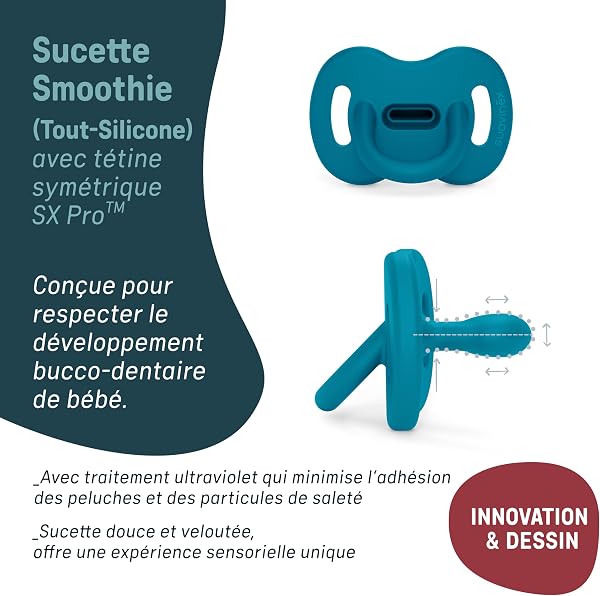 Suavinex, Sucette Tout Silicone pour Nouveau-nés, pour Bébé 0/6 Mois et Naissance, avec Tétine Symétrique SX Pro, Réversible, Super Douce et Souple, Idéal pour Dormir, Irish Cream - 5