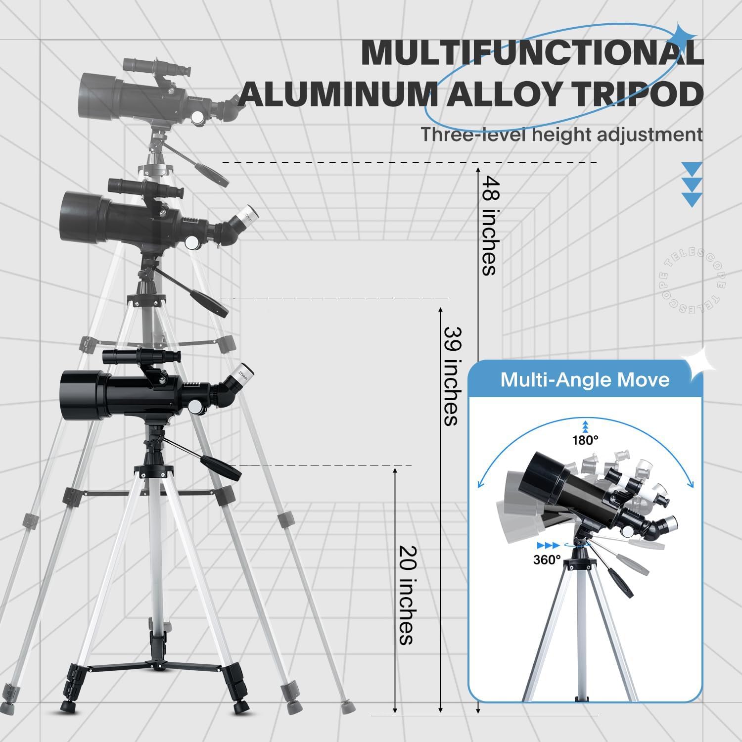 Amazon.com : Telescope 70mm Aperture 500mm - Portable Catadioptric