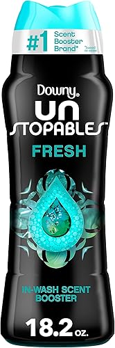 Downy Unstopables - Perlas potenciadoras de aroma para lavar la ropa, frescas, 18.2 onzas
