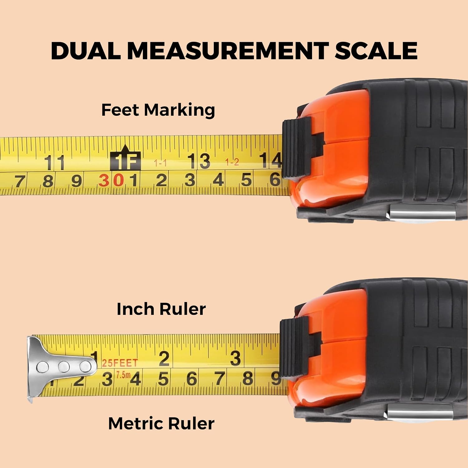 Father of The Groom Gifts, Wedding for Dad from Son Daughter, Bride Groom, Fathers Gifts from Daughter Wedding Day, Measuring Tape 16 ft Stocking Stuffers for Dad, Retractable Digital Carpenter Tool