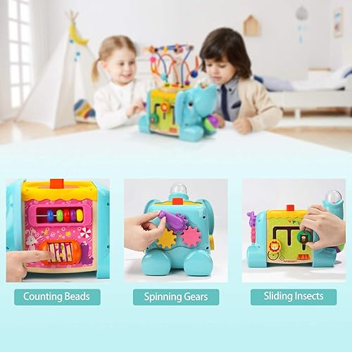 Miniatura 2 de TOP BRIGHT Juguetes de cubo de actividad juguetes para bebés con laberinto de cuentas para niños pequeños de 1 2 años regalos para niños y niñas