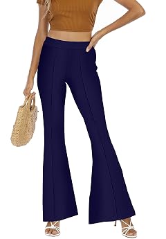 2022 Autumn Winter Womens Printed Flared Trousers Stretch Pants Womens High Stretch Cargo Trousers