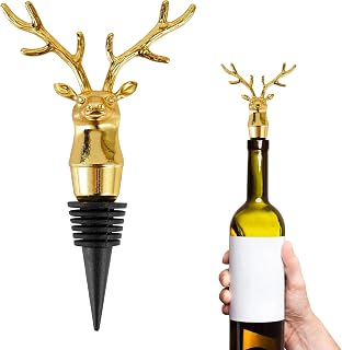 Wine Stopper,champagne stoppers with deer head decoration, wine bottle stopper gift for the wine connoisseur
