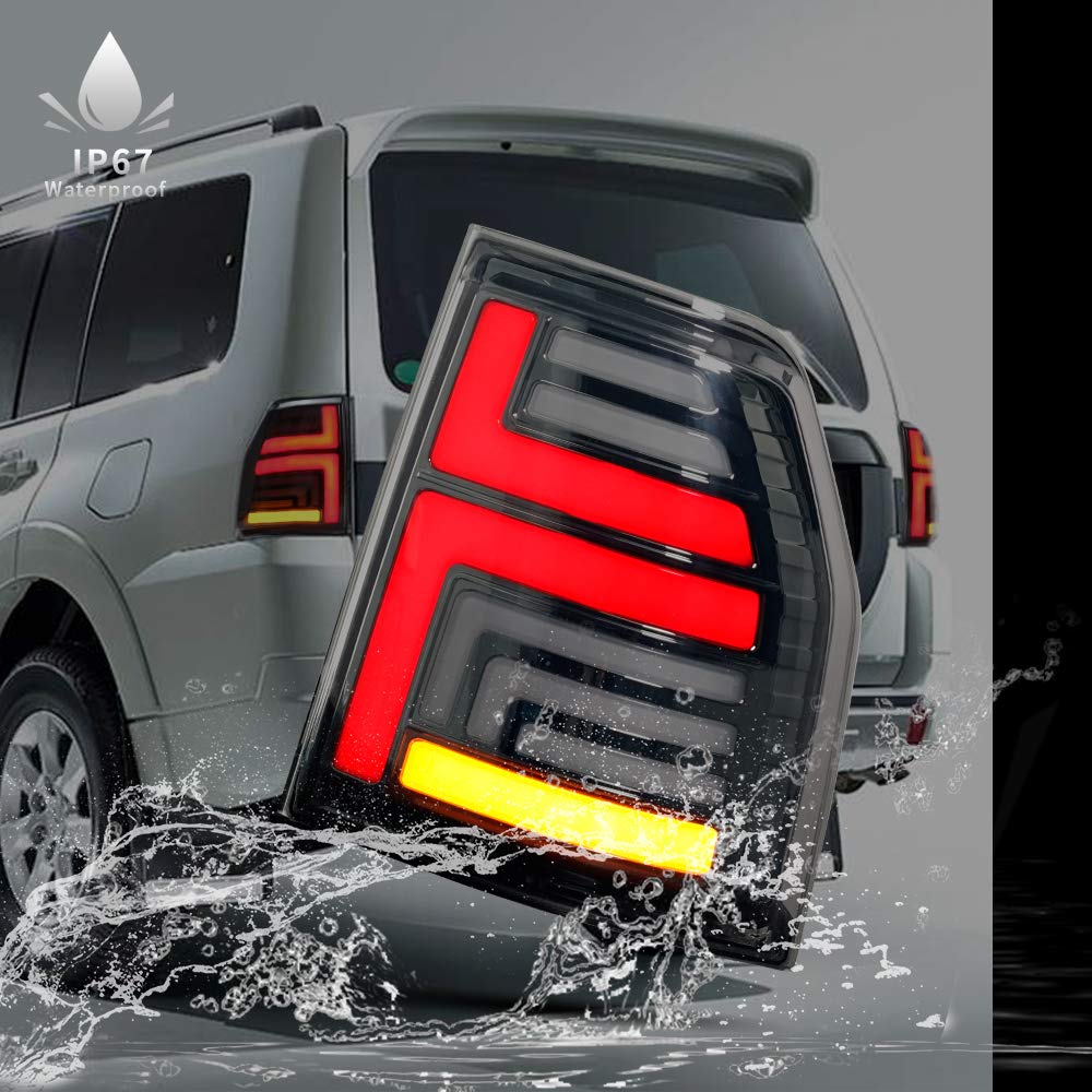 Amazon | YUANZHENG 三菱パジェロテールランプ 全LED 流れるウインカー 