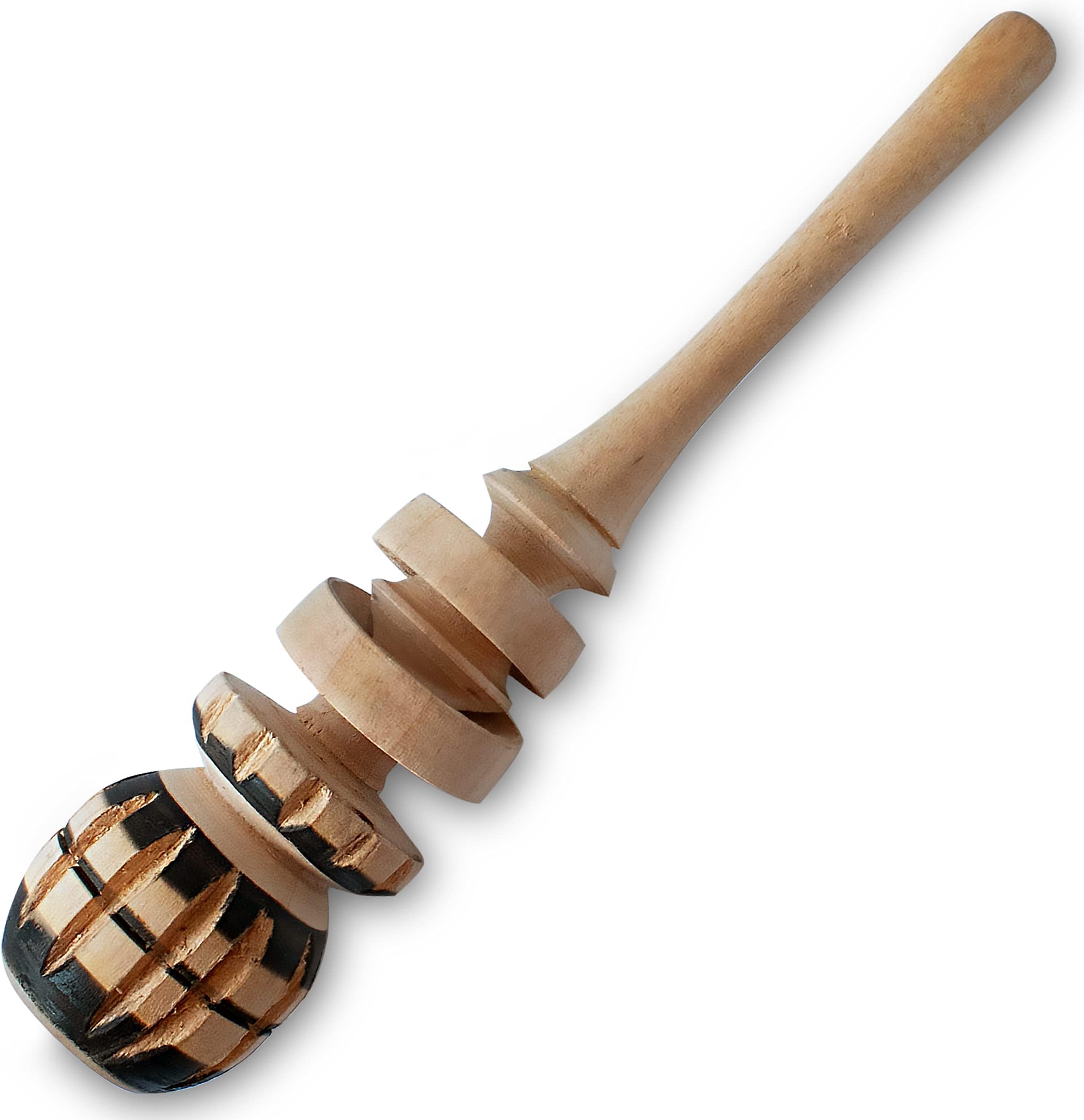 Authentic Artisanal Molinillo Hot Chocolate Frother - Handmade Wooden Whisk for Mexican Hot Chocolate - SMALL CUP SIZE - Traditional Mexican Cookware
