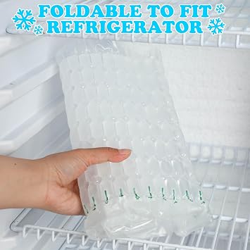 Reallnaive Reusable Freezable Ice Mat Sheets for Coolers Flexible Ice Packs for Food Trays, Cheese Boards, Deli Meats, Veggie Plates, Sushi, Party Platters