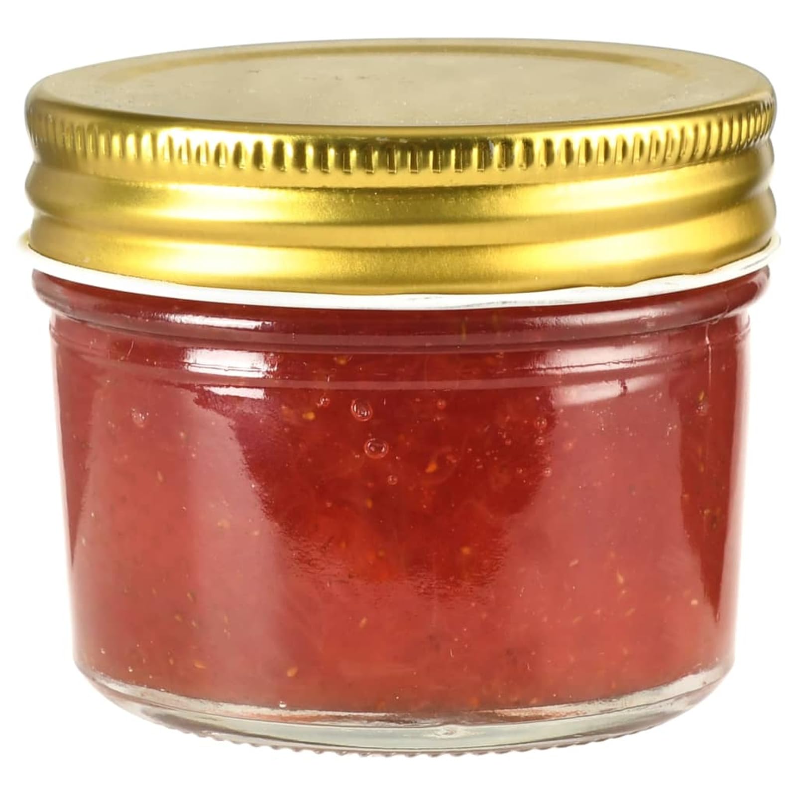Vasi per Marmellata in Vetro Coperchio Oro 96 pz 110 ml,Vasetti di Vetro per Conserve- Ermetici - Lavabili in Lavastoviglie - Ideali da Regalare