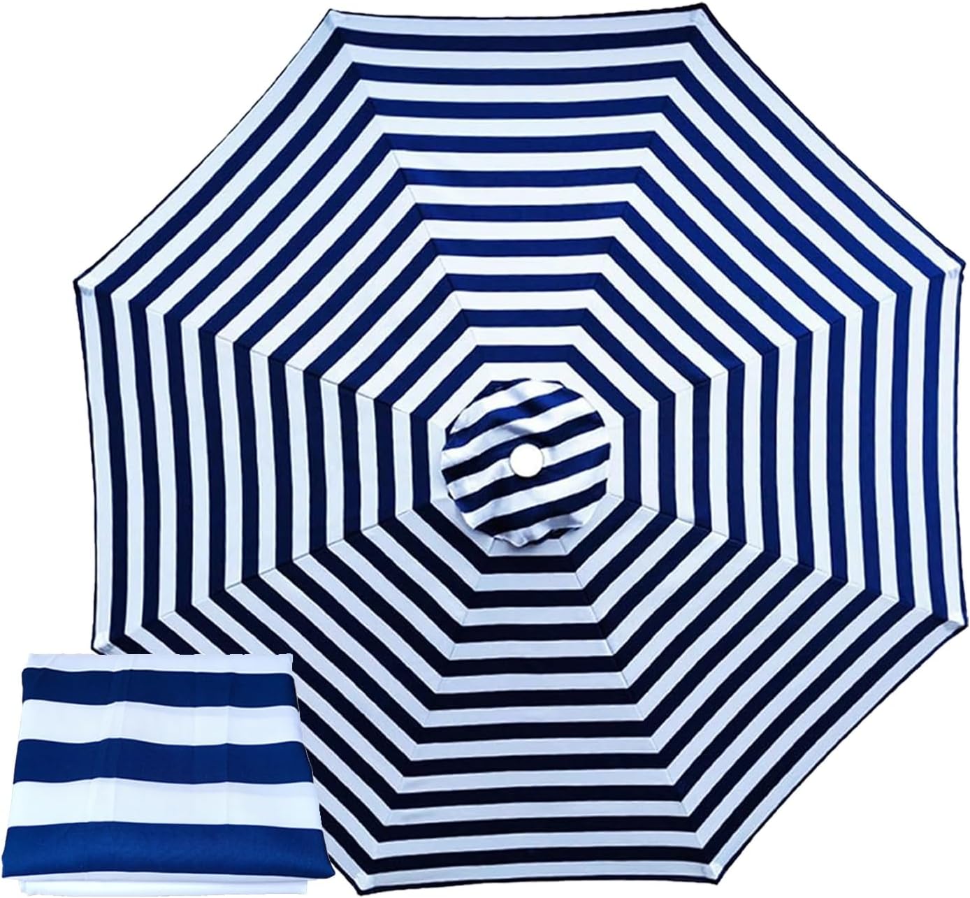Patio Umbrella Replacement Canopy, 6ft 7.5ft 9ft 10ft 13ft Waterproof Sunshade Top Cover Only, Beach Umbrella Canopy Fade Resistant for Outdoor Sand Poolside Garden