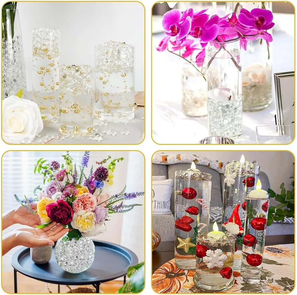 Decorative Crystals - Clear Filler for Wedding Centerpieces & Professional Event Decor