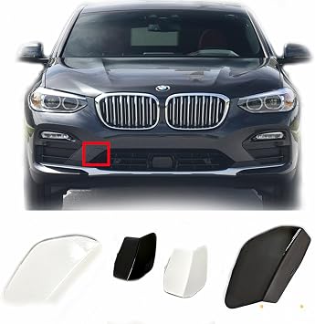 Front Tow Cover for 18-21 BMW X4 G02 Fit 20dX 20iX 25dX 30dX 30iX xDrive sDrive 2018 2019 2020 2021 SAV Bumper Towing Hook Eye Cap
