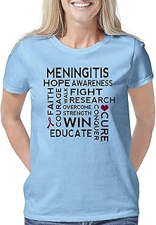CafePress Meningitis Awareness Women's Classic T Shirt Women's Relaxed Fit Light T-Shirt