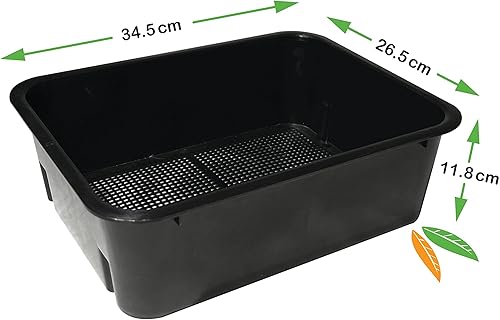 Miniatura 6 de VERMI-FUTURE Contenedor de compostaje Worm Condo con 4 bandejas, color negro, con ropa de cama inicial y medidor de suelo 3 en 1, ideal para hogares