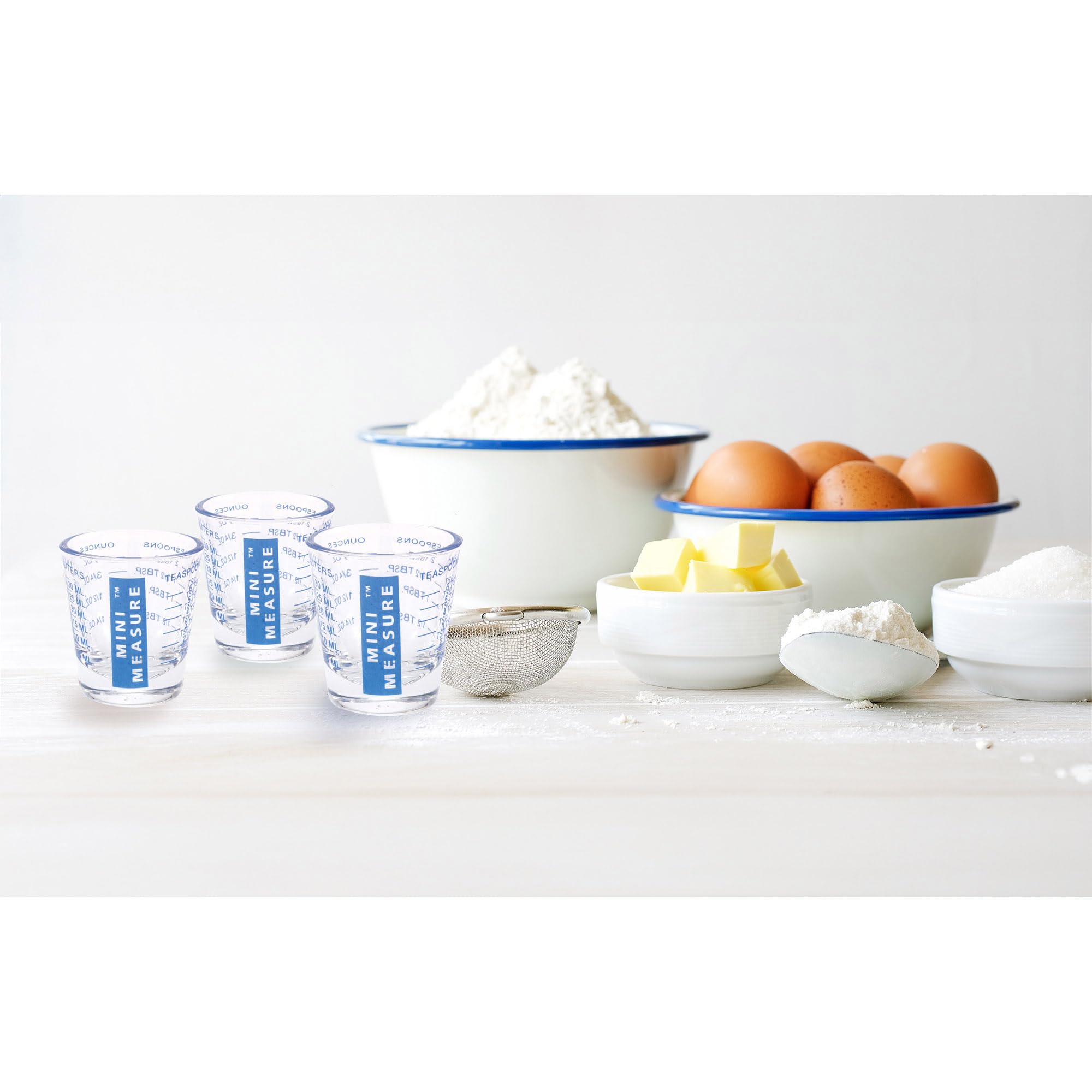 Blue Mini Measure Snapklik.com : Mini Measure Heavy Glass, 20-Incremental Measurements ...