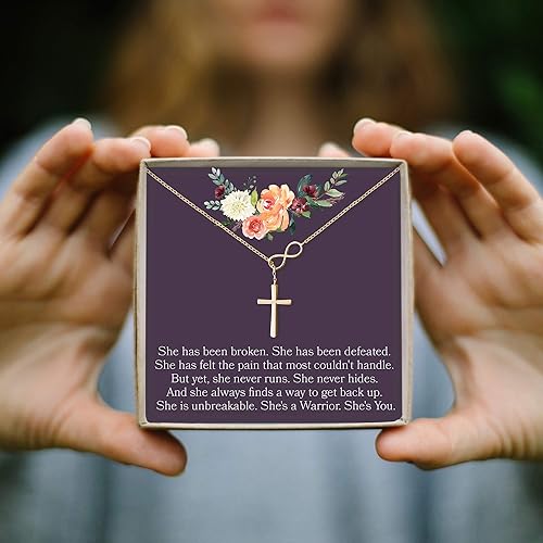 Miniatura 7 de Dear Ava Collar de regalo para mujeres y niñas, colgante de joyería moderna ajustable, idea de regalo de amor para ella con tarjeta sincera, regalos