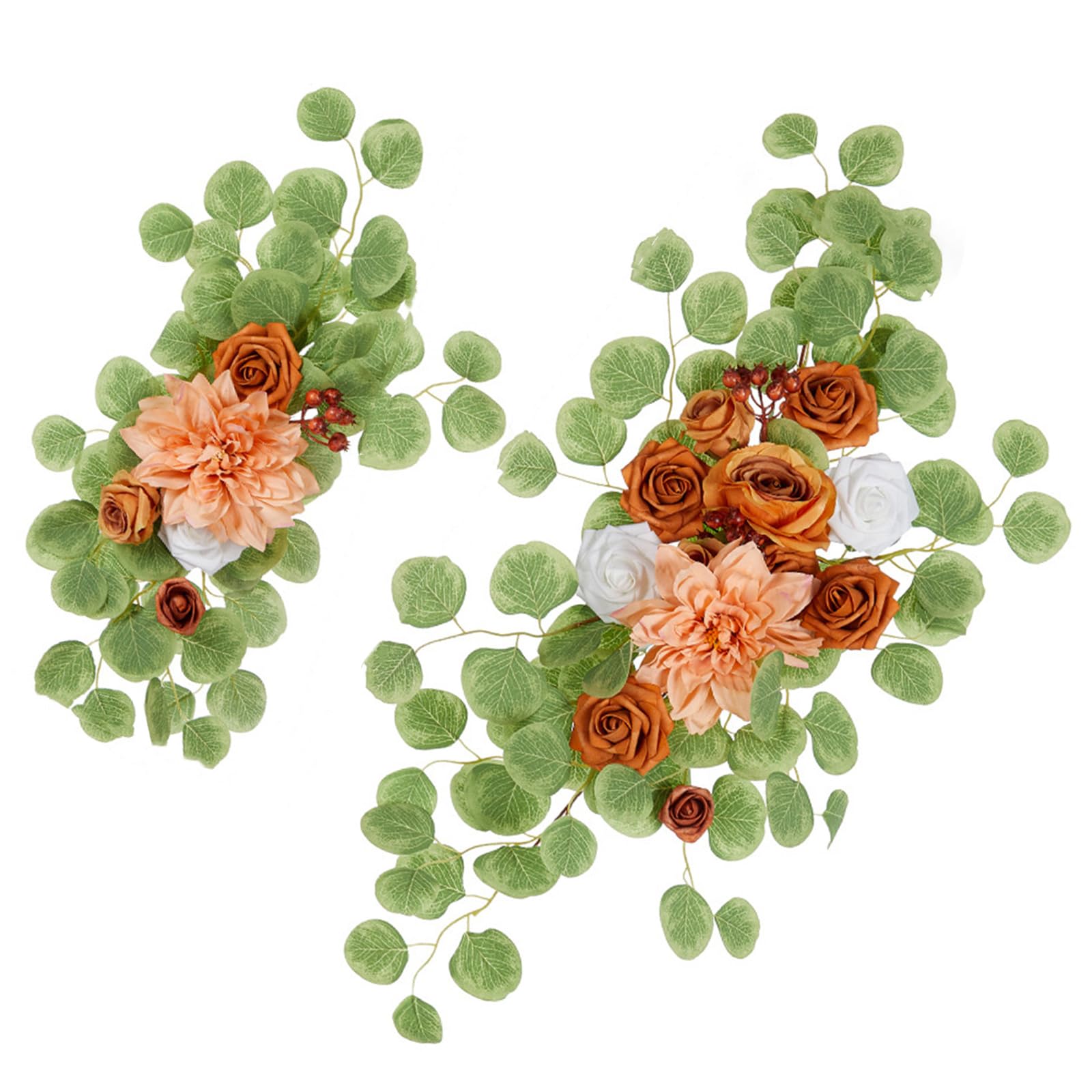 carotoe Artificial Rose Flower Decorations Flower Arrangement for Wedding Welcome Sign Ceremony Reception Backdrop Decoration Outdoor Wedding Accessories