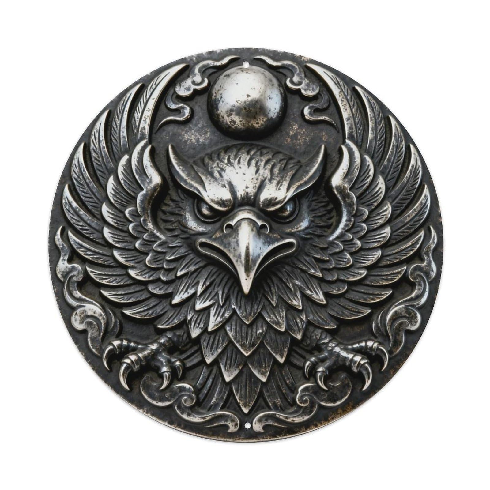 Japan Uzura Quail Kamon Metal Tin Sign Plaque