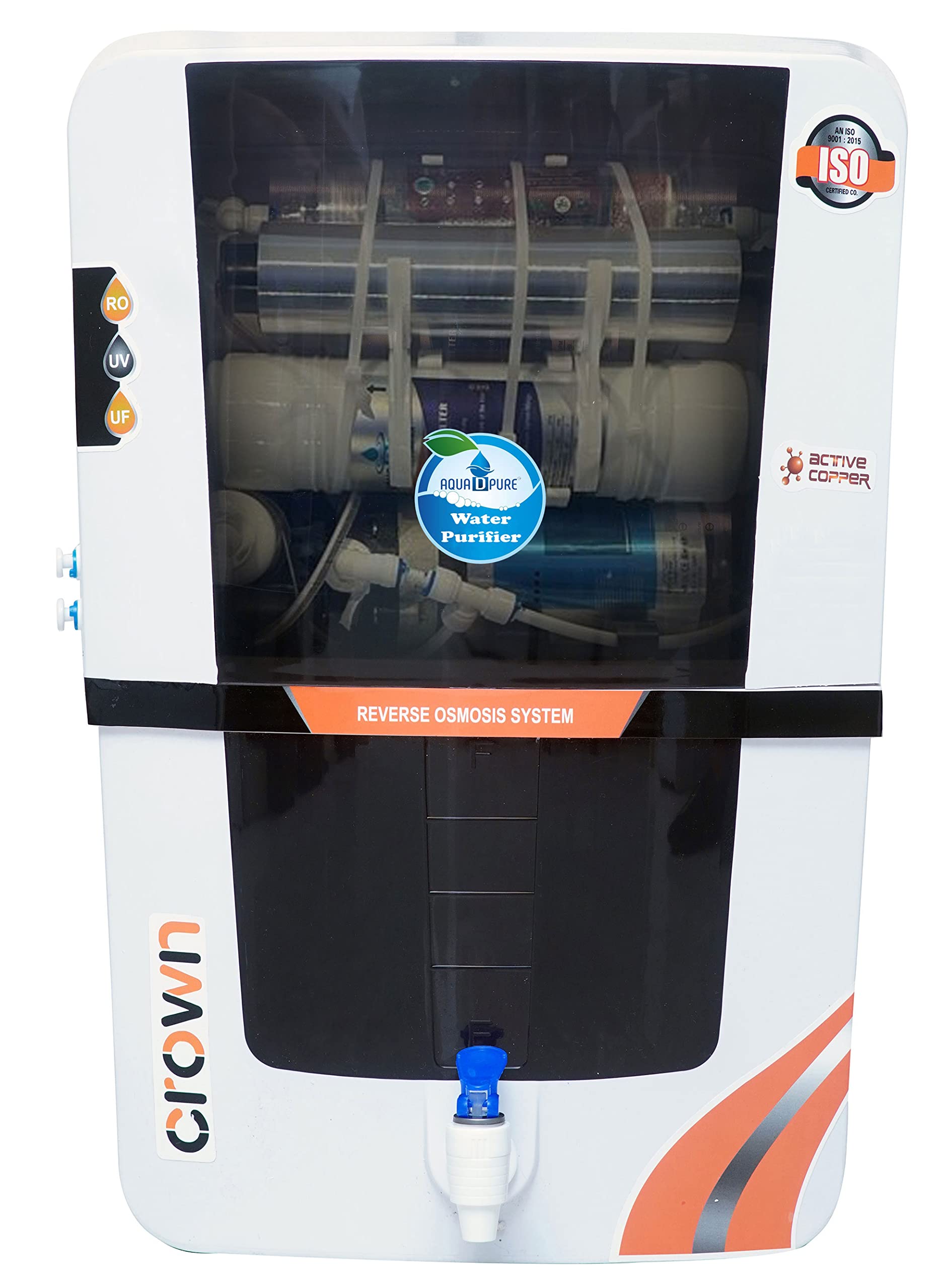 Buy AQUA D PURE Copper + Mineral RO+UV+UF 10 to 12 Liter RO + UV + TDS