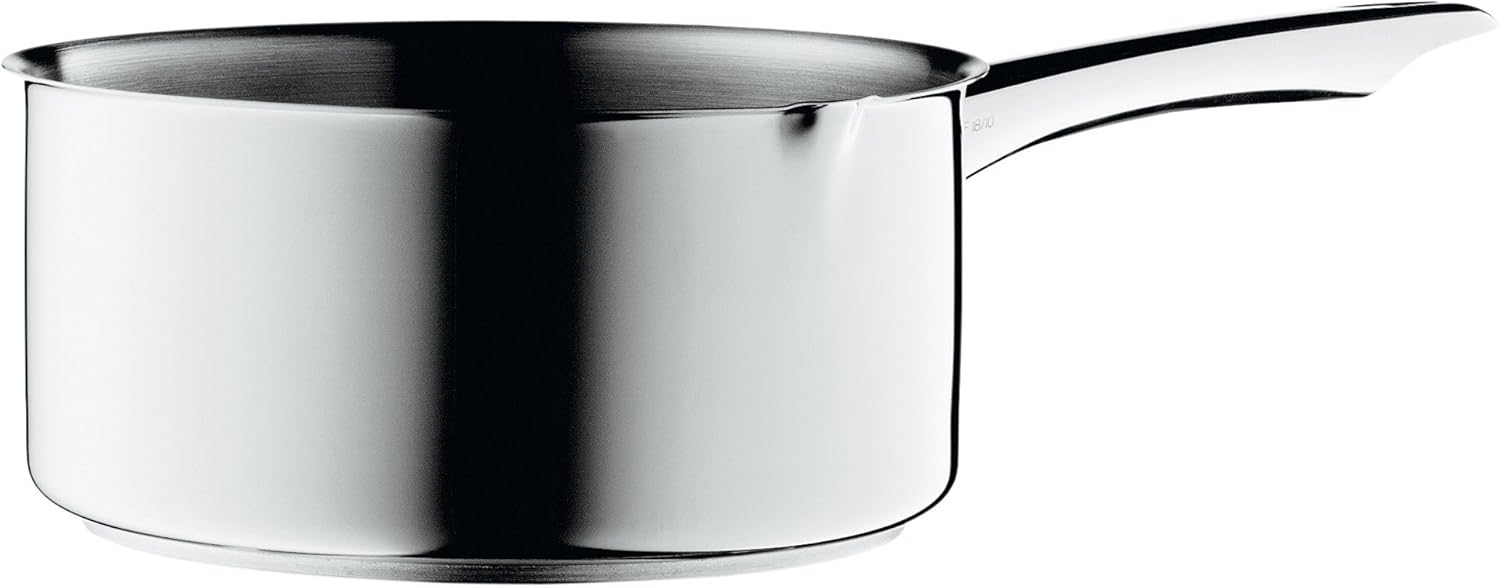 WMF Sauce pan Ø 16 cm Approx. 1,5l Pouring Rim Cromargan Stainless Steel Brushed Suitable for All Stove Tops Including Induction Dishwasher-Safe